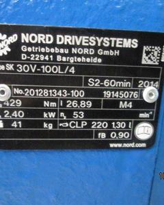 Mot-g 2.2 230/400 50 52r SK30 V100L/4 V5 1295 foot design